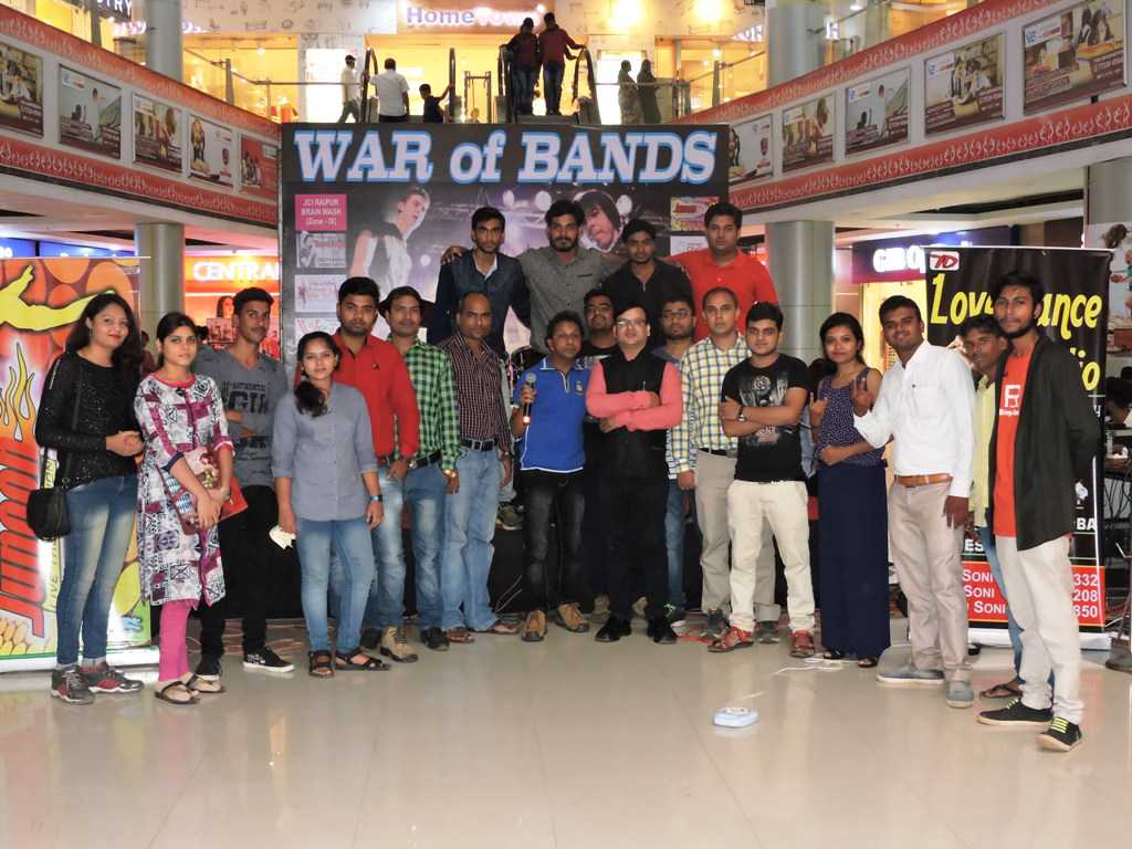 WAR OF BANDS IN CITY CENTER MALL RAIPUR ORGANIZED BY JCI RAIPUR BRAIN WASH AND JUNOON MUSICAL GROUP RAIPUR